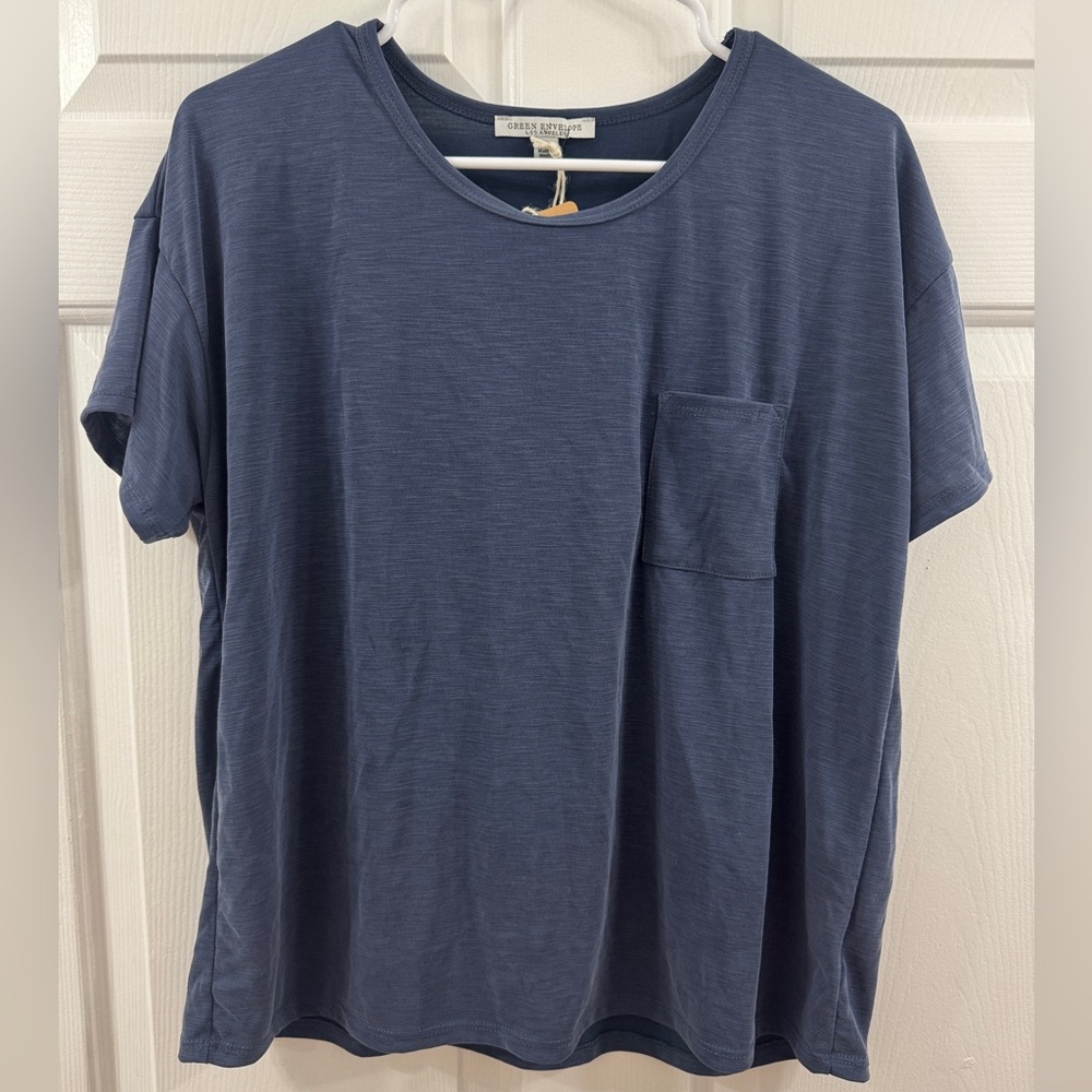 Green Envelope women’s Blue Shirt